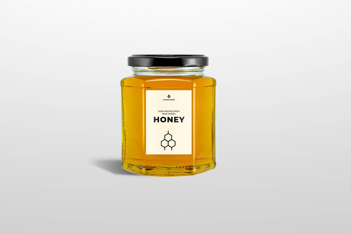 Download 蜂蜜罐模型样机Honey - Jar mockup-班族客站