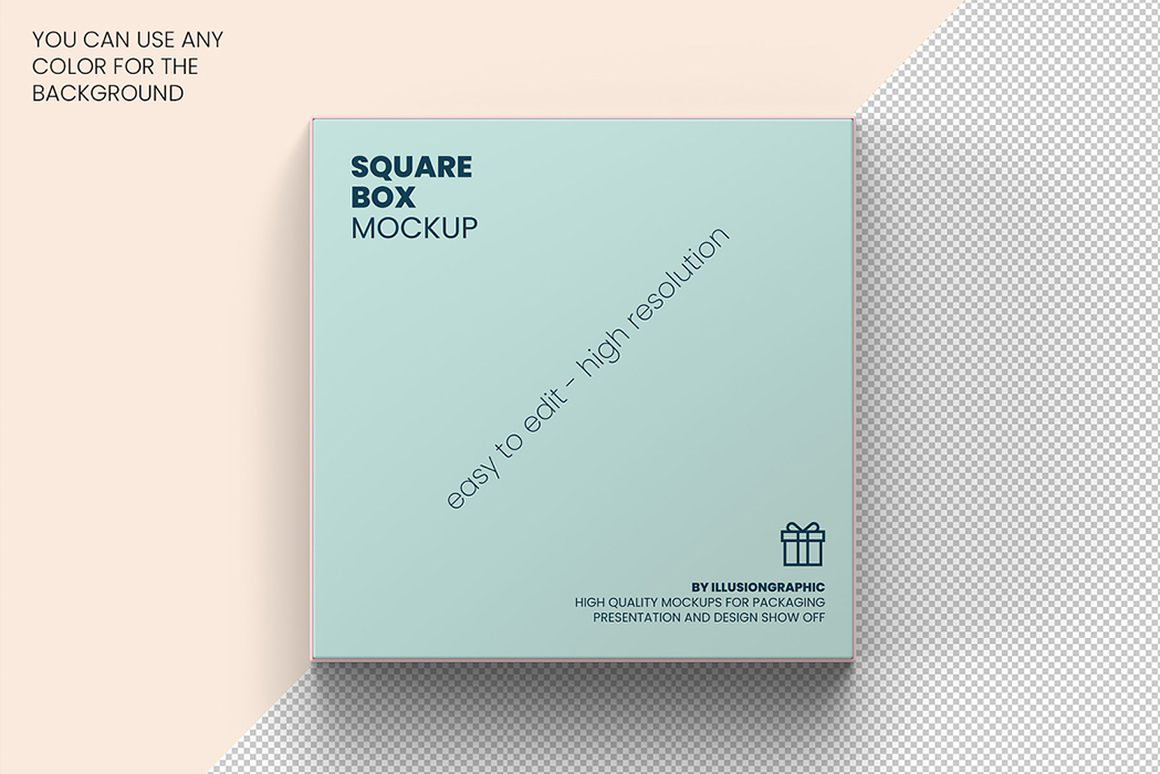 Download 带盖样机的方形盒 -Square_Box_with_Lid_Mockups_10_Views-班族客站